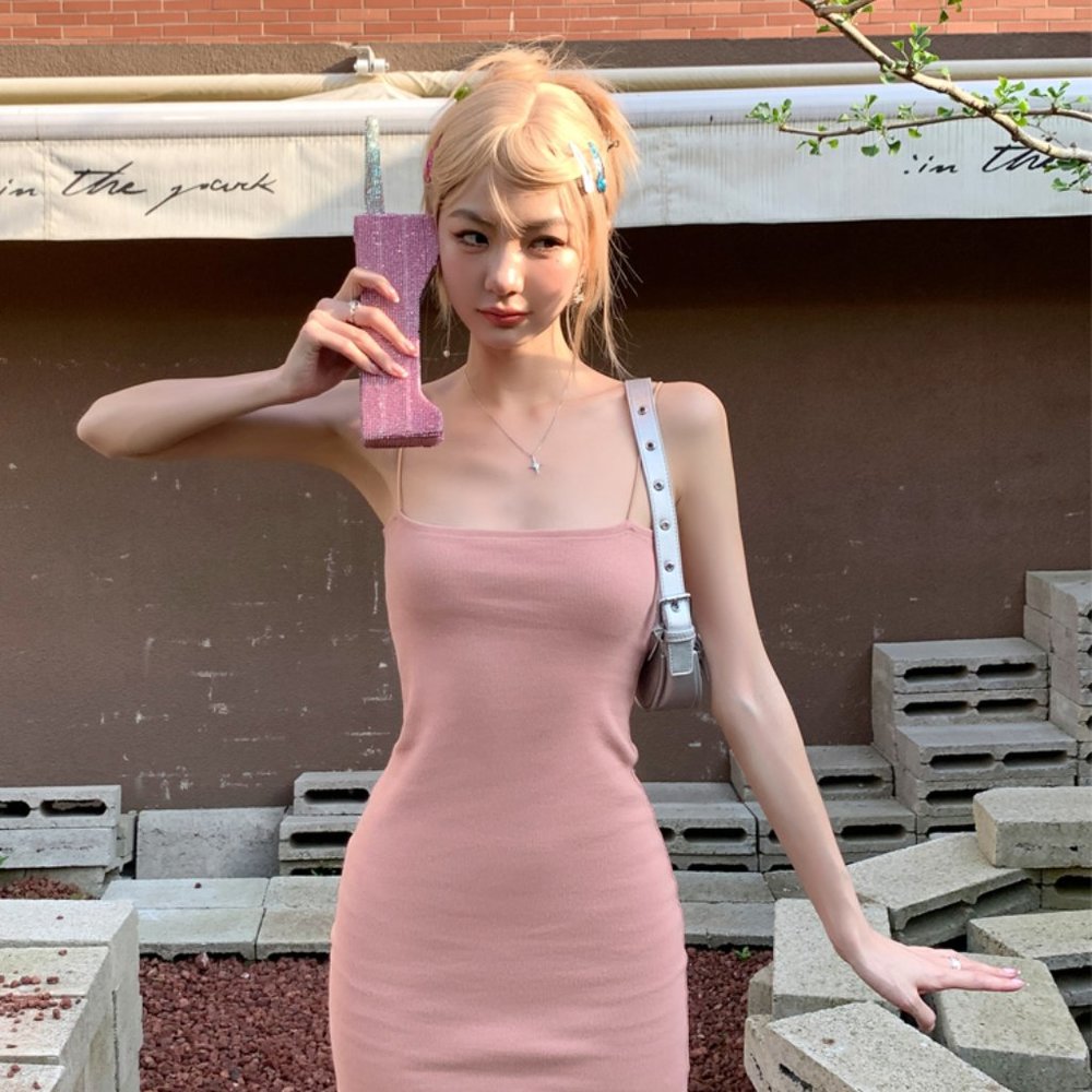 Slim fitting dress for women with a base, pure lust style, short summer hot girl